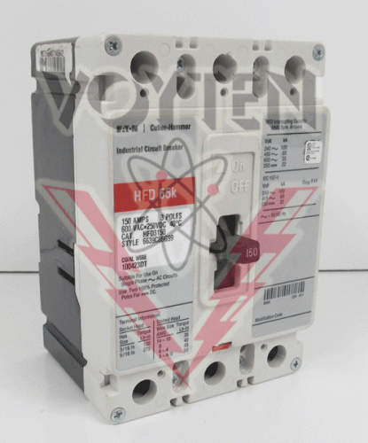 HFD3150 Circuit Breaker by Eaton, Cutler Hammer or Westinghouse