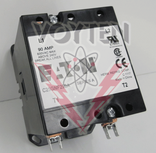 C25GNF290A Contactor by Eaton, Cutler Hammer or Westinghouse