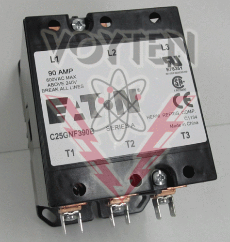 C25GNF390B Contactor by Eaton, Cutler Hammer or Westinghouse