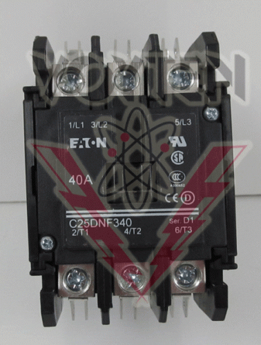C25DNF340A Contactor by Eaton, Cutler Hammer or Westinghouse