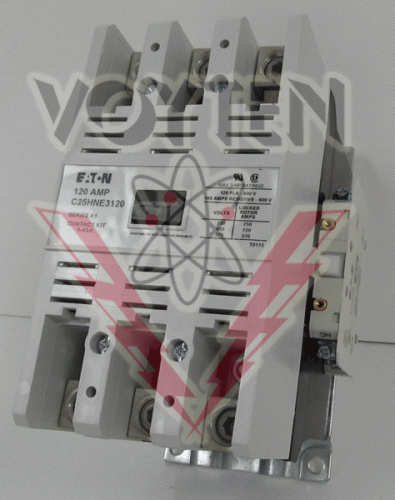 C25HNE3120AC Contactor by Eaton, Cutler Hammer or Westinghouse