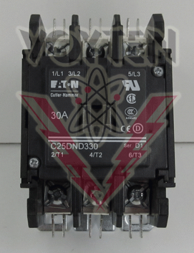 C25DND330B Contactor by Eaton, Cutler Hammer or Westinghouse