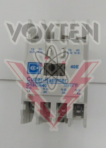 D15CR40AB Relay by Eaton, Cutler Hammer or Westinghouse